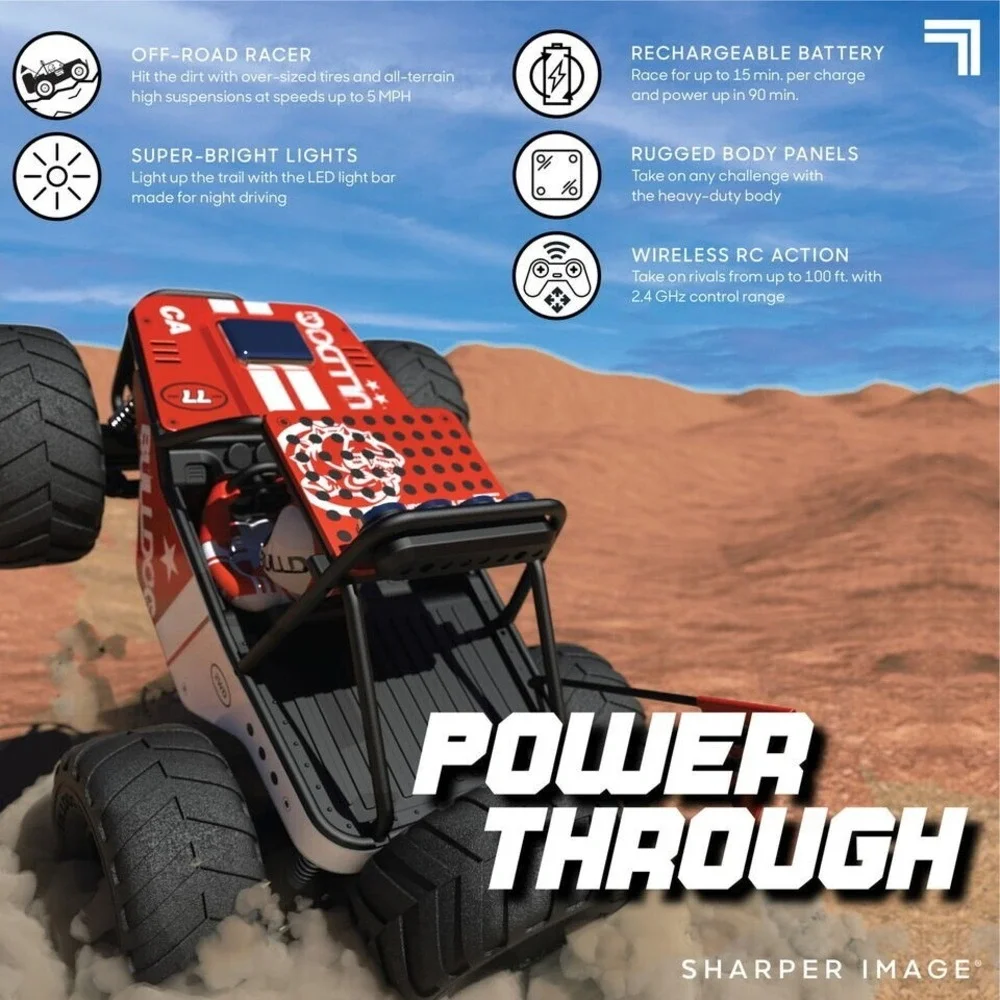 Bulldog Buggy Remote RC  Control Off-Roader, Wireless Sharper Image Toy Control‎